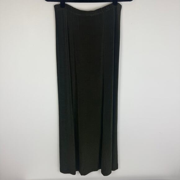 Vintage Picadily Fashions Womens Whimisgoth Long Maxi Dark Green Skirt Medium - Picture 2 of 11